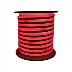 NE9 | LED Flexible Neon Rope Light | 164 Watt | RED | 120V | 50 Feet | Includes Clips, Connectors & AC Powered KIT | IP67 | ETL Listed
