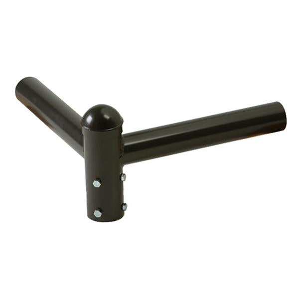 2 Horizontal Tenon | 90° | Round Pole Tenon 2-3/8 | Black - Beyond LED Technology