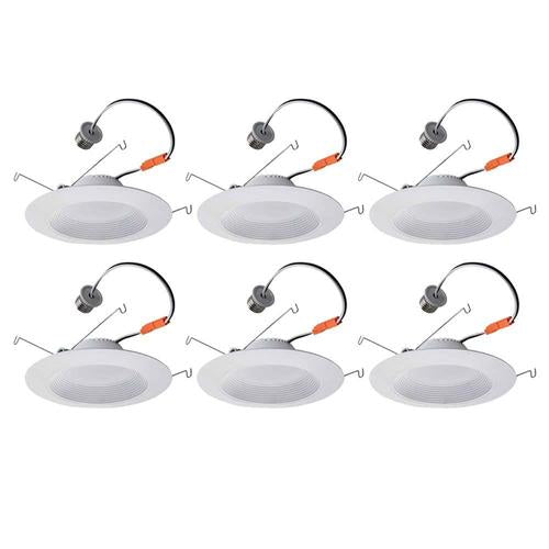 JET | LED Down Light | 18 Watt | 1200 Lumens | 3000K | 120V | 5in-6in | Dimmable | UL & ES Listed | Pack of 6