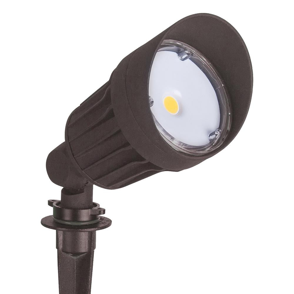 BOISE | LED Landscaping Light | 10 Watt | 800 Lumens | 3000K |12VAC/DC | Ground Stake Mount | Bronze Housing | IP65 | ETL Listed | Pack of 4