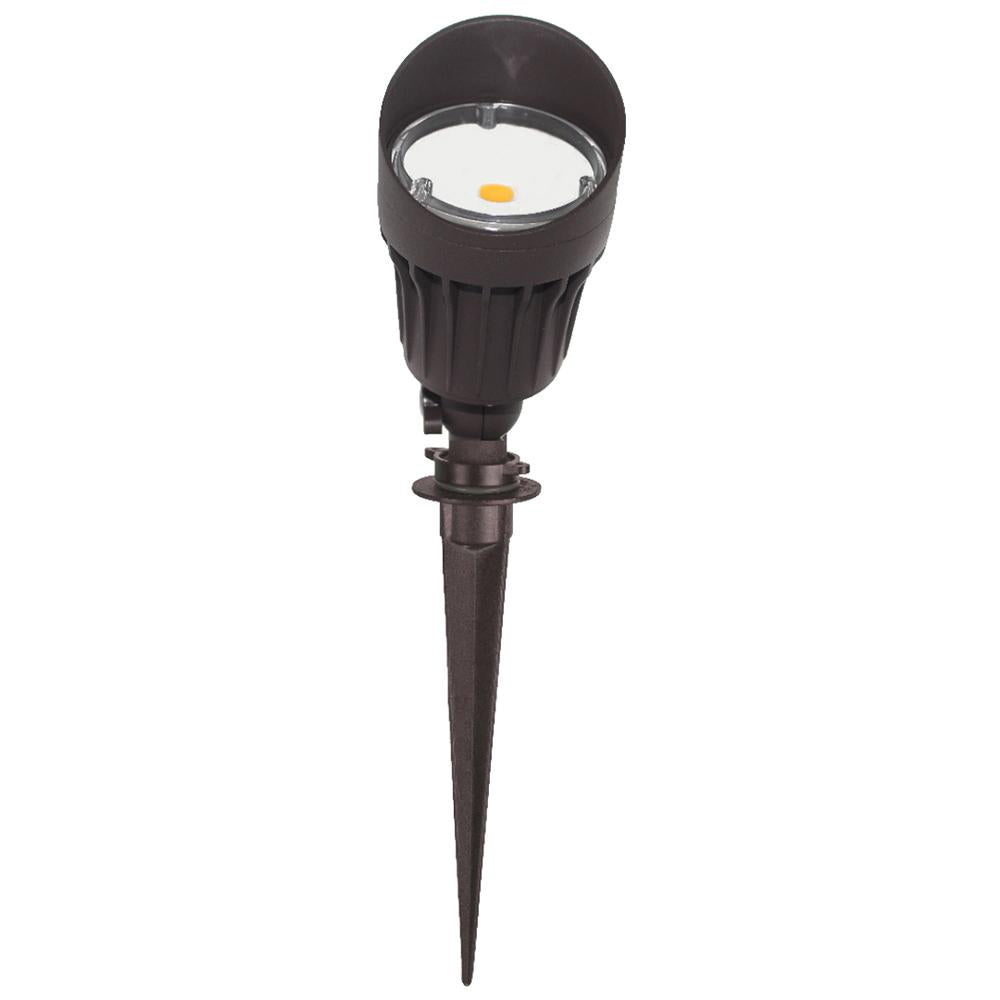 BOISE | LED Landscaping Light | 10 Watt | 800 Lumens | 3000K |12VAC/DC | Ground Stake Mount | Bronze Housing | IP65 | ETL Listed | Pack of 4