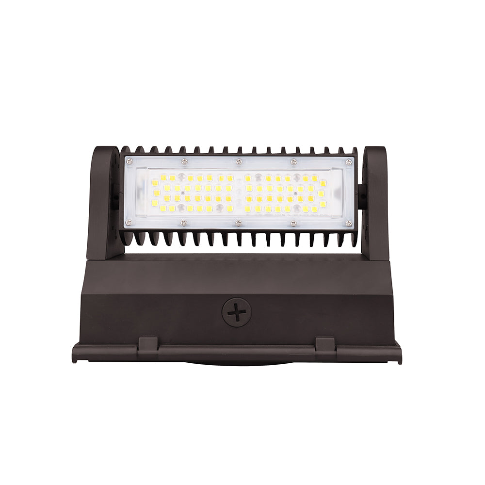 PARKER | LED Rotatable Wall Pack | Adj Watt 30W/40W/60W | 8199 Lumens | 5000K | 100V-277V | Bronze Housing | IP65 | UL & DLC Listed - Beyond LED Technology