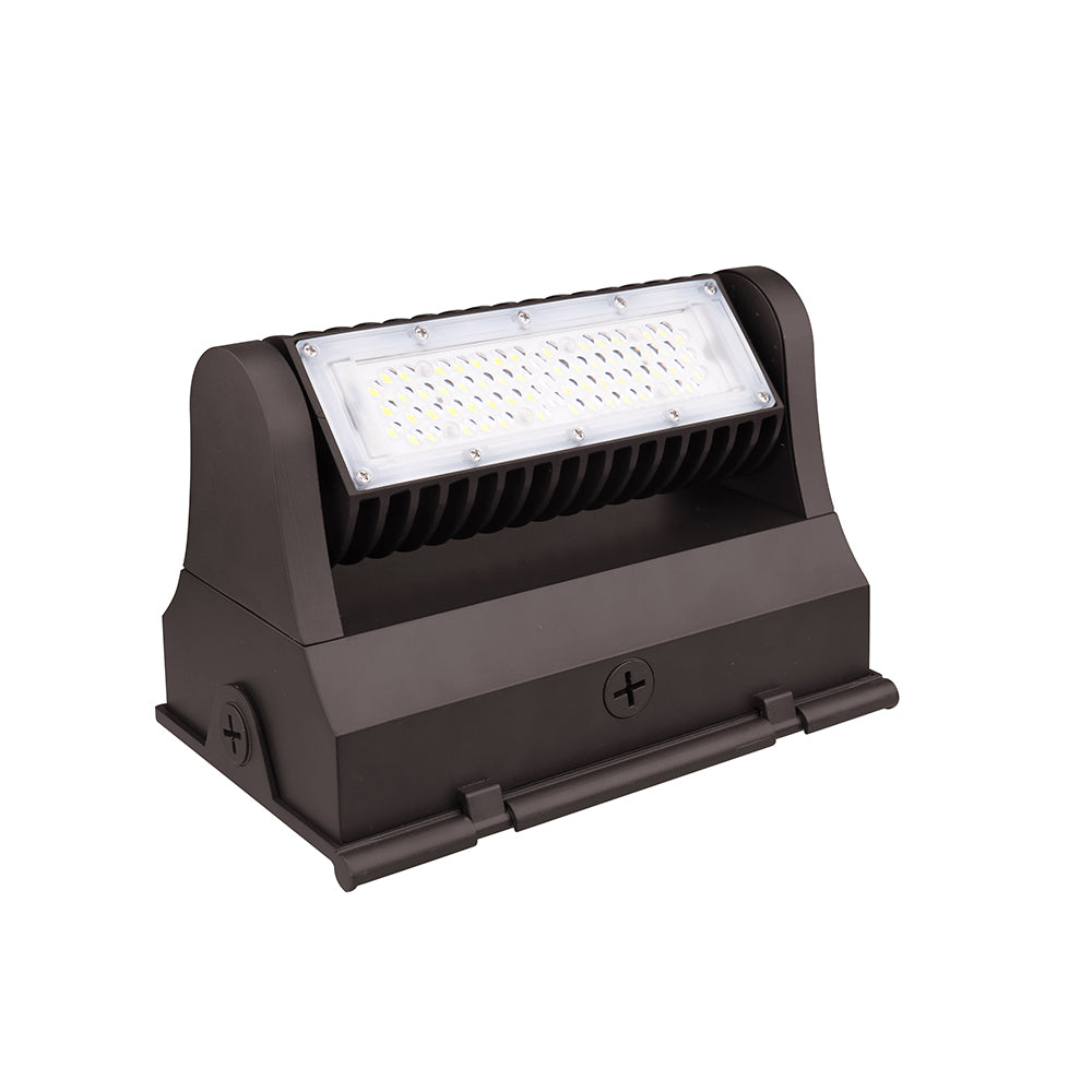 PARKER | LED Rotatable Wall Pack | Adj Watt 30W/40W/60W | 8199 Lumens | 5000K | 100V-277V | Bronze Housing | IP65 | UL & DLC Listed - Beyond LED Technology