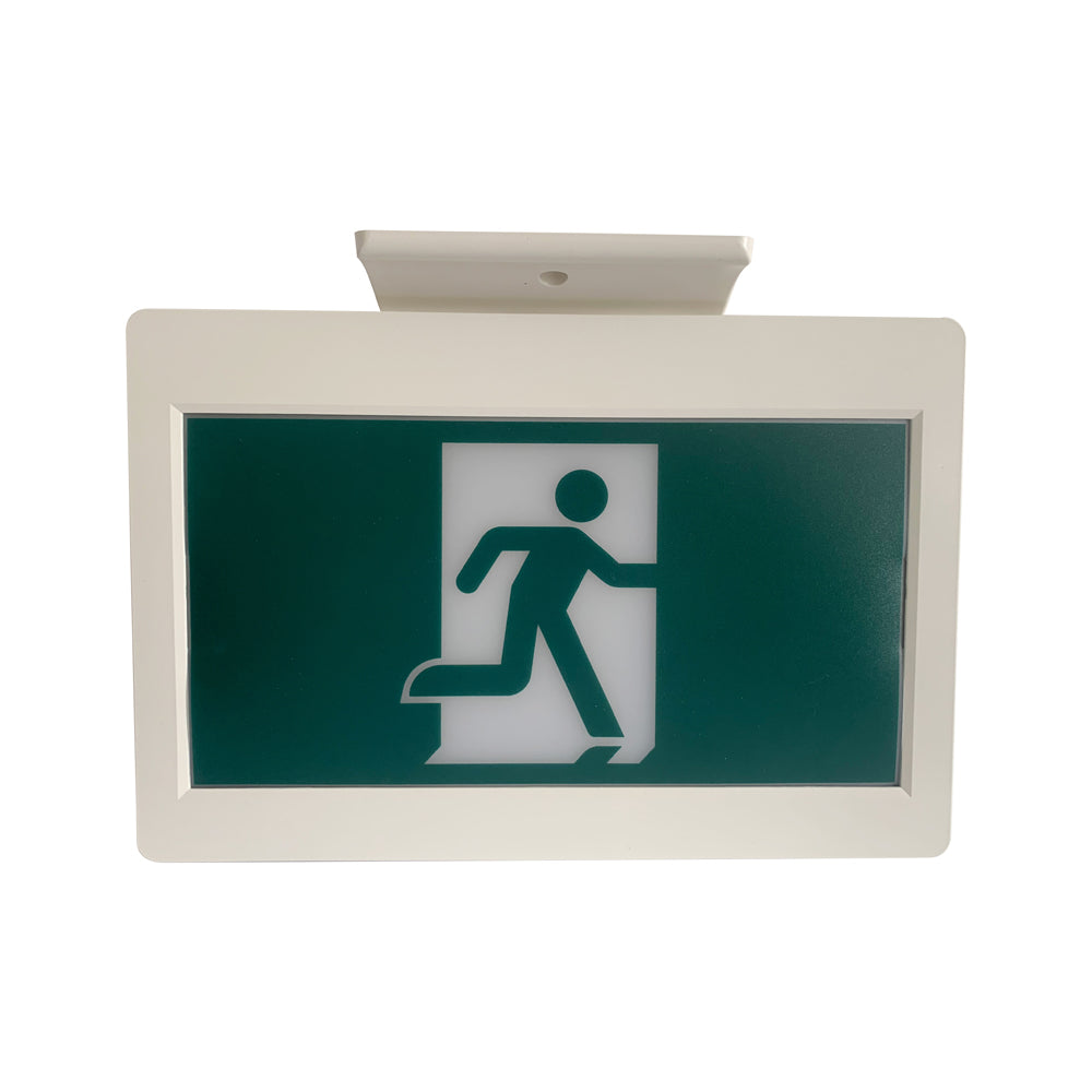 H3 | LED Running Man Safety Exit Sign | 3.5W | 6000-7000K | Green | 120-347V | 3.6V 1000mAh Ni-Cd Battery | Single & Double Face | UL Listed | Pack of 2 - Beyond LED Technology
