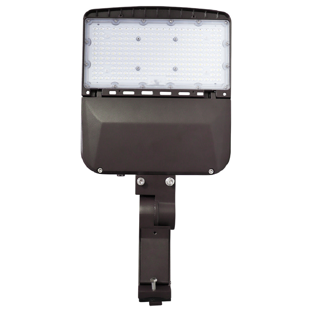 BLUE | LED Area Light | 150 Watt | 22950 Lumens | 5000K | 120V-277V | Flexible Straight Arm | Bronze Housing | IP65 | UL & DLC Listed - Beyond LED Technology