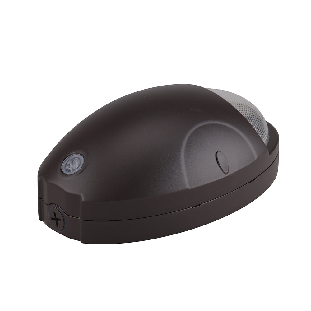 LEAD | LED Mini Wall Pack | 15 Watt | 2010 Lumens | 5000K | 120V-277V | Bronze Housing | Built-in Battery Backup 5W-90min | IP65 | UL & DLC Listed - Beyond LED Technology