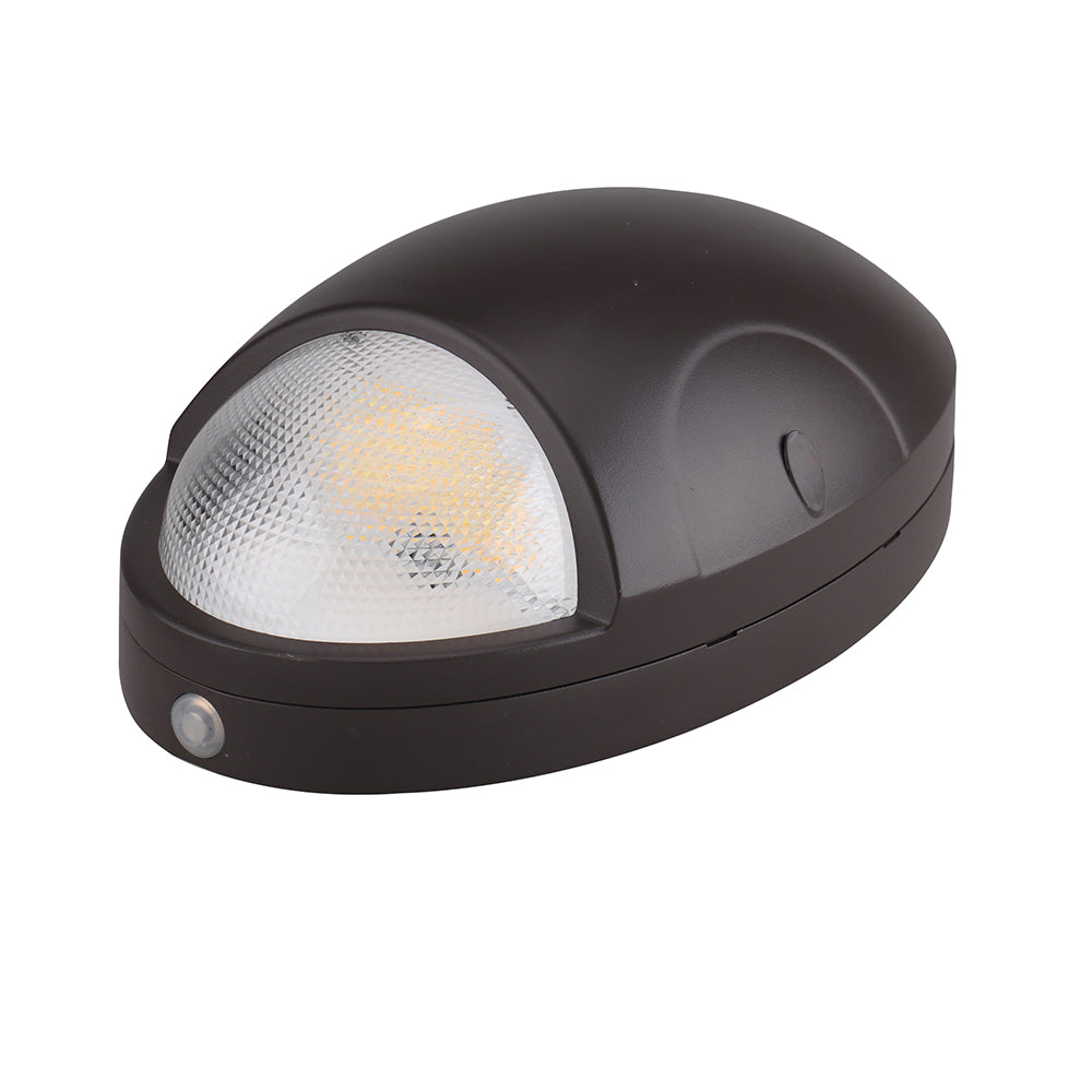 LEAD | LED Mini Wall Pack | 15 Watt | 2010 Lumens | 5000K | 120V-277V | Bronze Housing | Built-in Battery Backup 5W-90min | IP65 | UL & DLC Listed - Beyond LED Technology