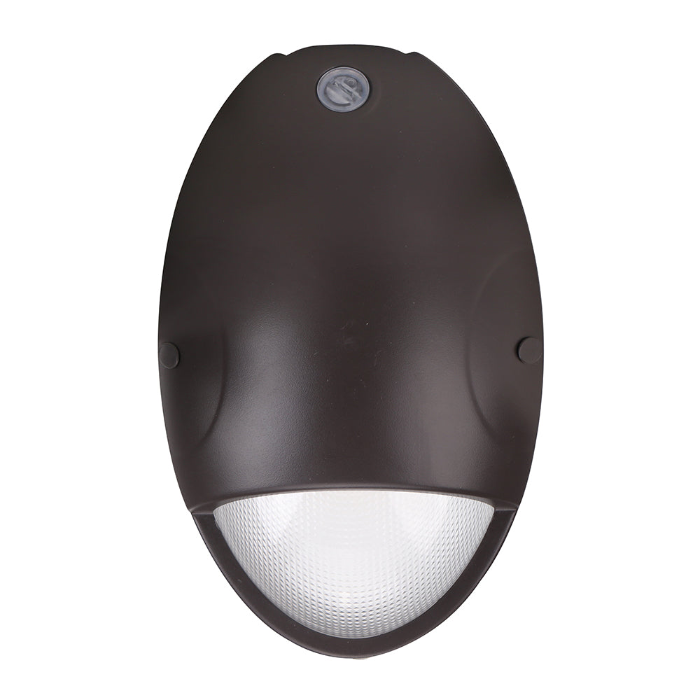 LEAD | LED Mini Wall Pack | 15 Watt | 2010 Lumens | 5000K | 120V-277V | Bronze Housing | Built-in Battery Backup 5W-90min | IP65 | UL & DLC Listed - Beyond LED Technology