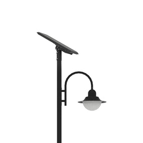 CAPE | Solar Street Pole Light | 20 Watt | 3000 Lumens | 5000K | Black Housing | Pathway Lighting | Garden Light | Solar Post Top CAPE Light | 5 Years Warranty