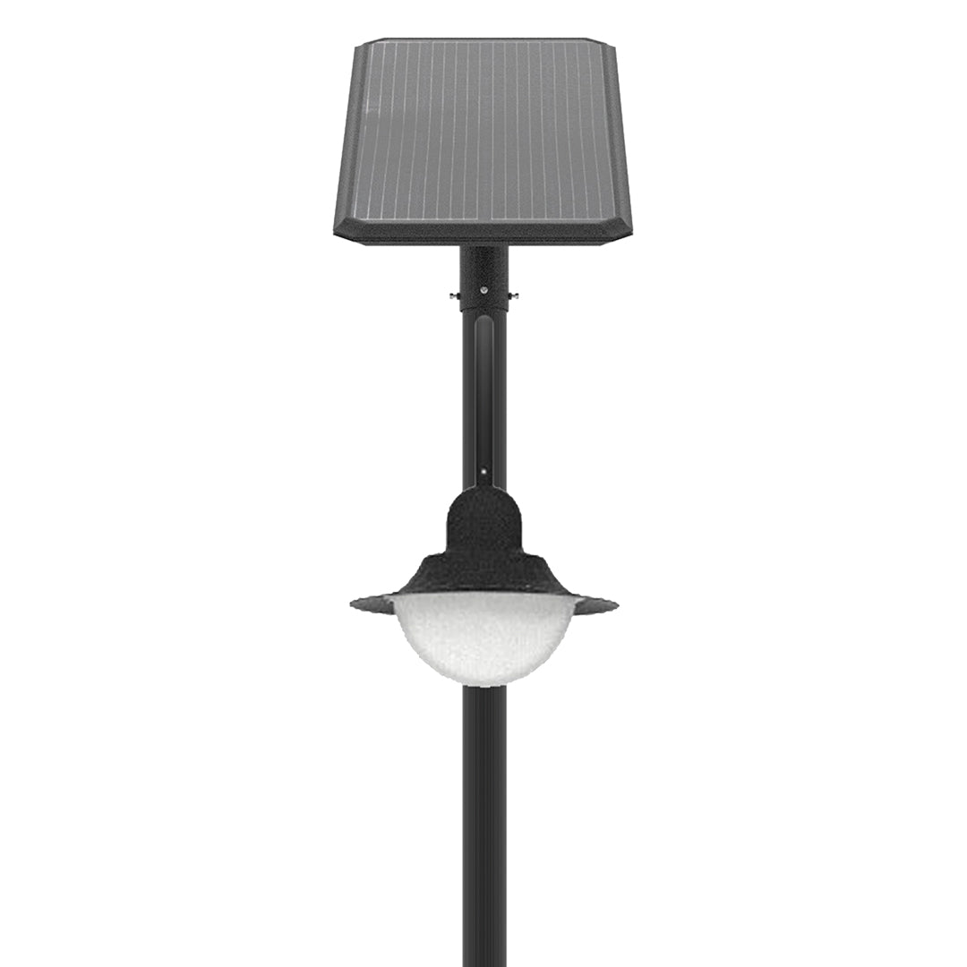 CAPE | Solar Street Pole Light | 20 Watt | 3000 Lumens | 5000K | Black Housing | Pathway Lighting | Garden Light | Solar Post Top CAPE Light | 5 Years Warranty