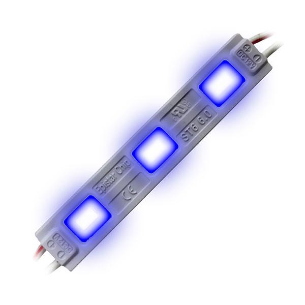 ST6 | LED Sign Module | 0.72 Watt | Blue | 12V | IP67 | CE & ROHS Listed | Pack of 50