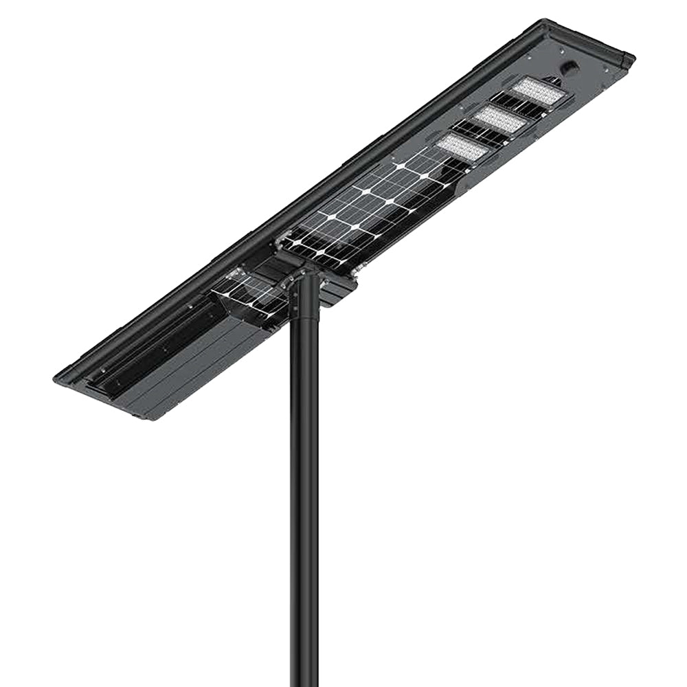 Solar LED Street Light | 100 Watt | 18000 Lumens | 5000K | Smart Street Light | Built In Bluetooth | Smart App included | Parking Lot Light | Solar All in One BF02 Street Light | 3 Years Warranty