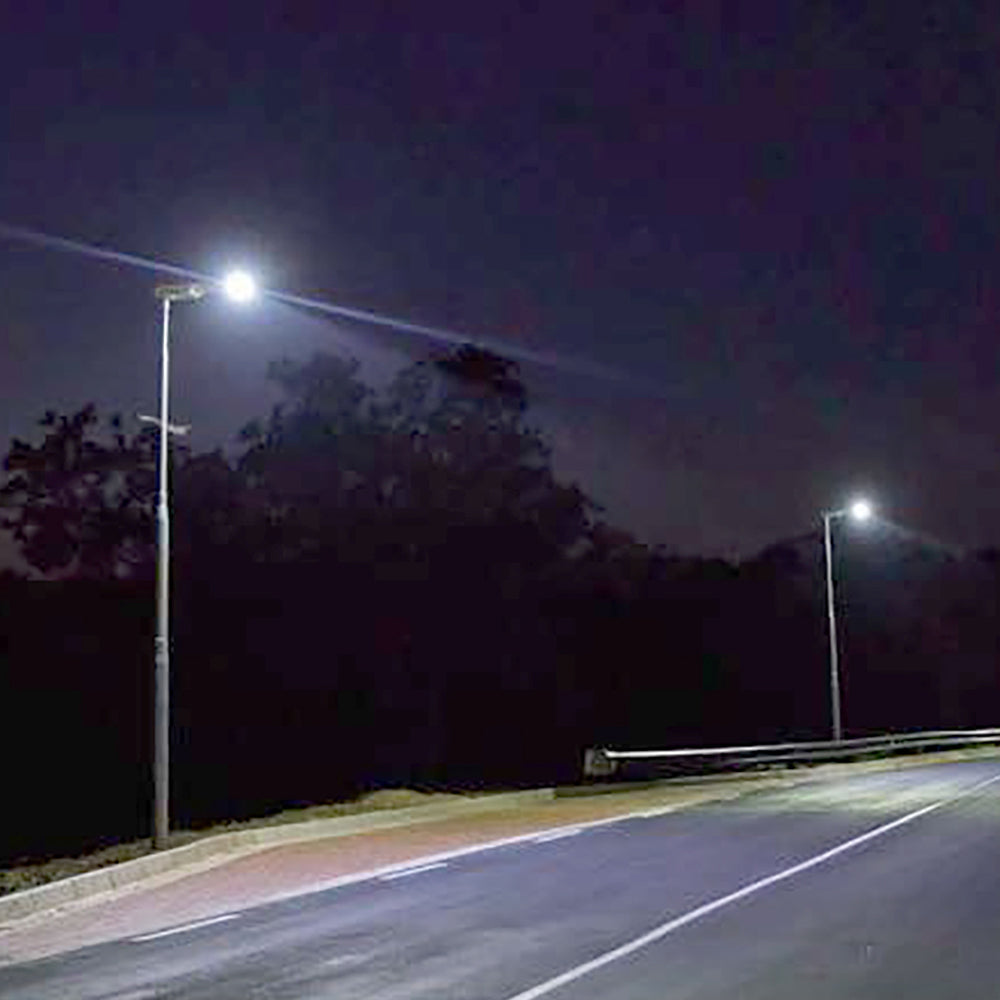 ATHENS | Solar LED Street Light | 80 Watt | 14400 Lumens | 5000K | Parking Lot Light | Solar All in One AOS Street Light | 3 Years Warranty - Beyond LED Technology