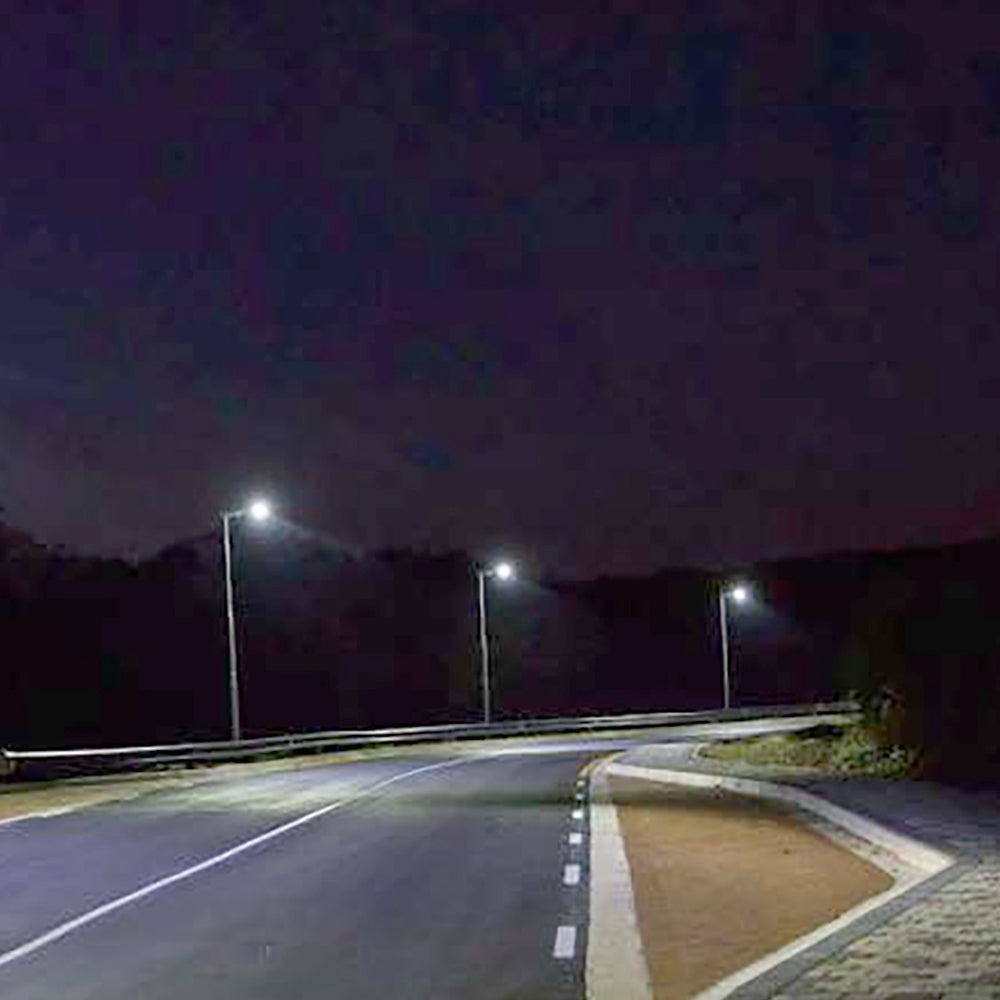 ATHENS | Solar LED Street Light | 80 Watt | 14400 Lumens | 5000K | Parking Lot Light | Solar All in One AOS Street Light | 3 Years Warranty - Beyond LED Technology