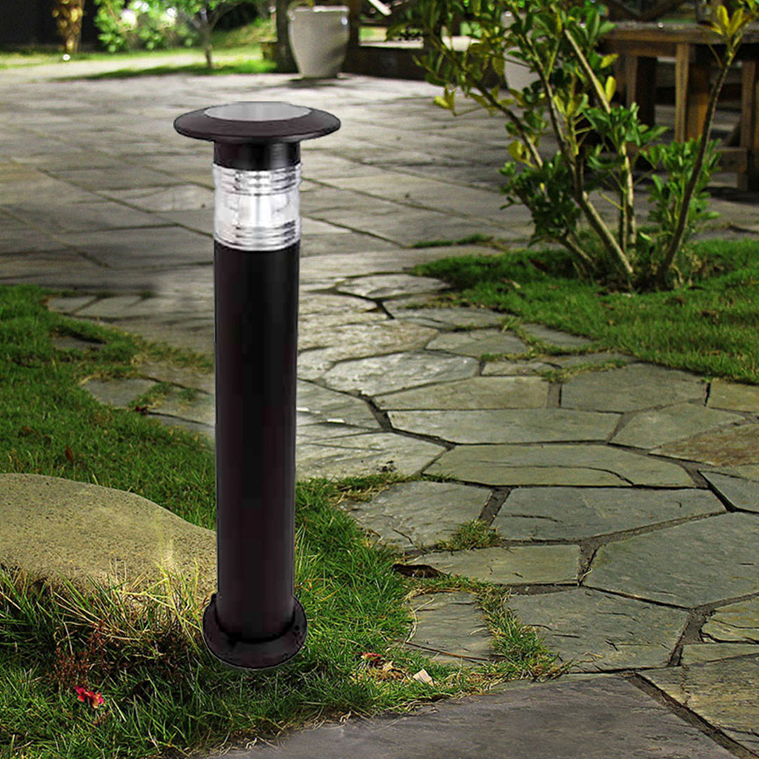 TITAN | Solar Bollard Light | 1.8 Watt | 250 Lumens | 5000K | Black Housing | Pathway Lighting | Garden Light | Solar Post Top Light | 5 Years Warranty - Beyond LED Technology