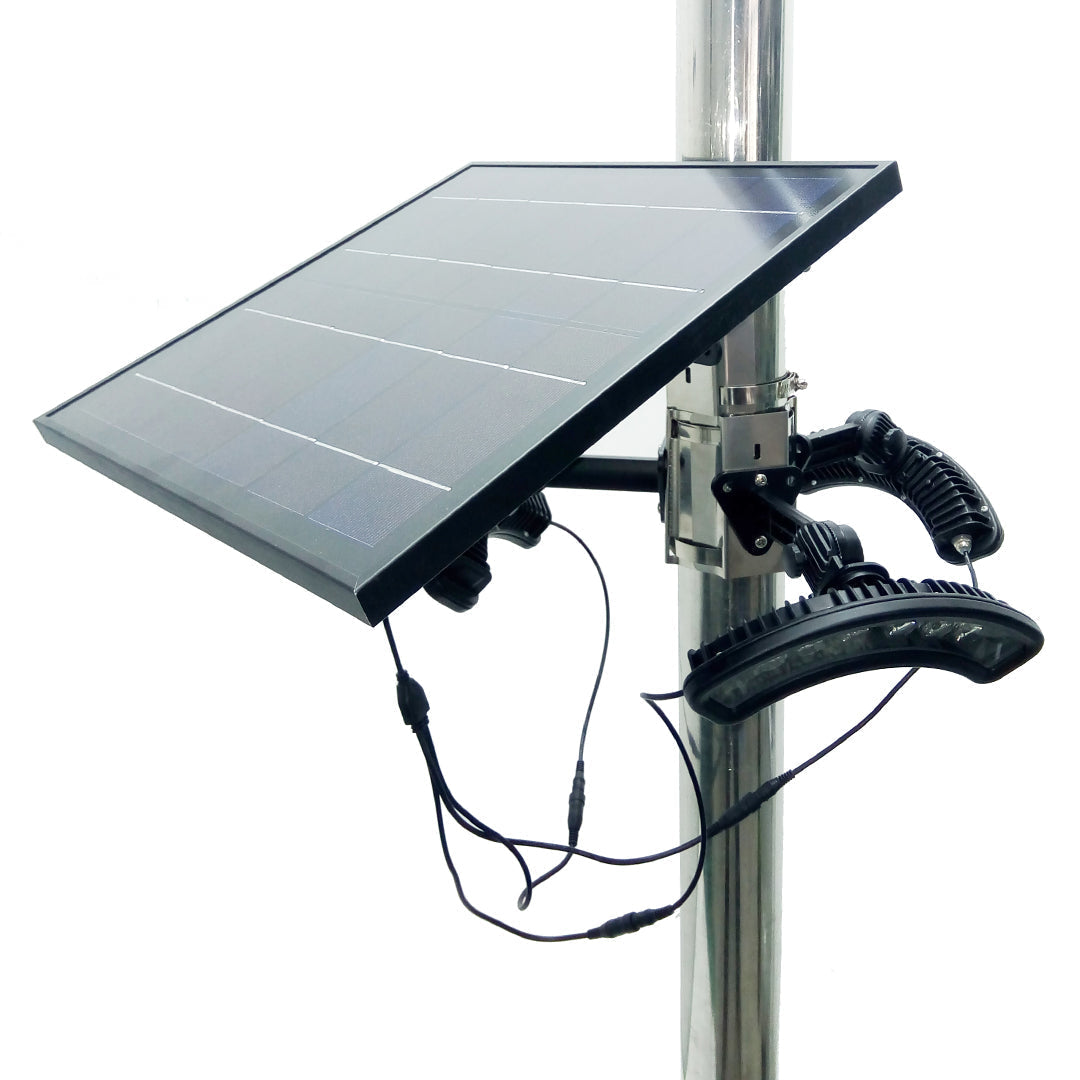 APOLLO | Solar Flag Pole Light | 18 Watt | 1980 Lumens | 6000K | 1 Year Warranty - Beyond LED Technology