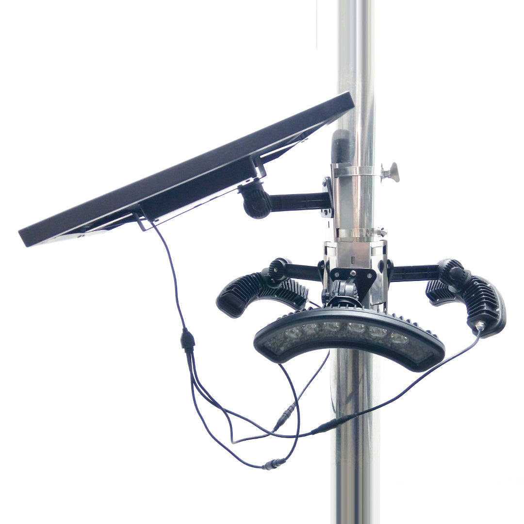 APOLLO | Solar Flag Pole Light | 18 Watt | 1980 Lumens | 6000K | 1 Year Warranty - Beyond LED Technology