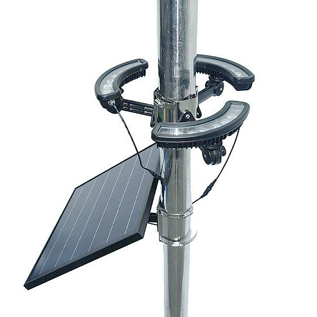 APOLLO | Solar Flag Pole Light | 18 Watt | 1980 Lumens | 6000K | 1 Year Warranty - Beyond LED Technology