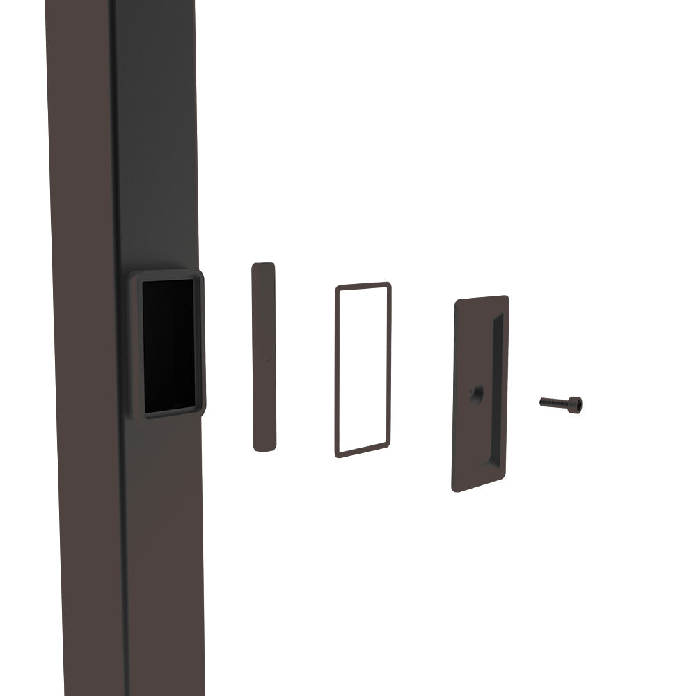 M45 | Square Steel Pole | 4"X4" | 25ft | Bronze Housing | W/Base Plate & J Bolt | 11 Guage | ETL Listed - Beyond LED Technology