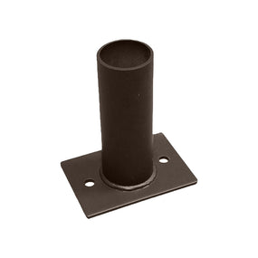 Square Pole Mount | 2-3/8 Tenon | Bronze | Pole Adaptor | Horizontal Wall Mount - Beyond LED Technology