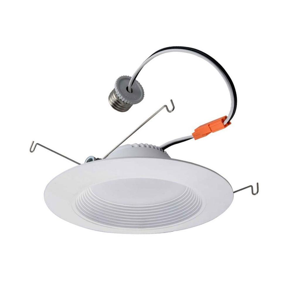 JET | LED Down Light | 18 Watt | 1200 Lumens | 3000K | 120V | 5in-6in | Dimmable | UL & ES Listed | Pack of 6