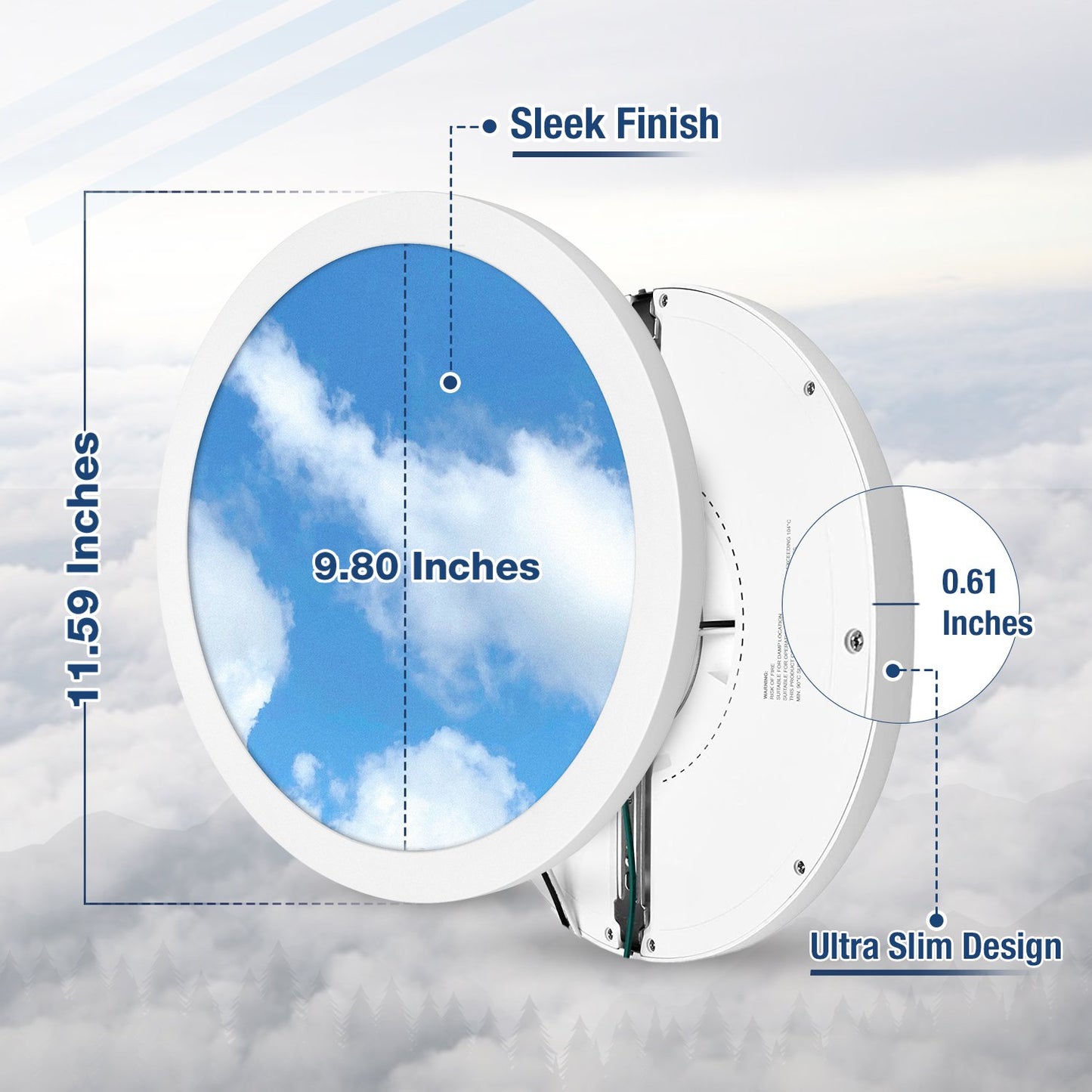 THE SKY DOWNLIGHT | 12 Inch Round | Pack of 4