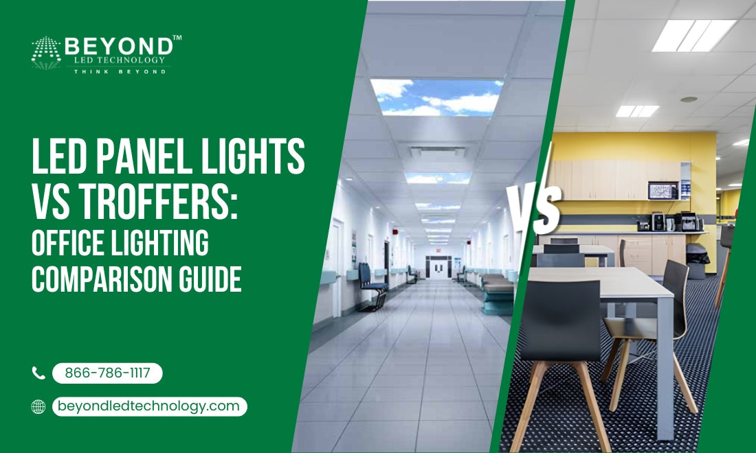 LED Panel Lights vs Troffers: Office Lighting Comparison Guide