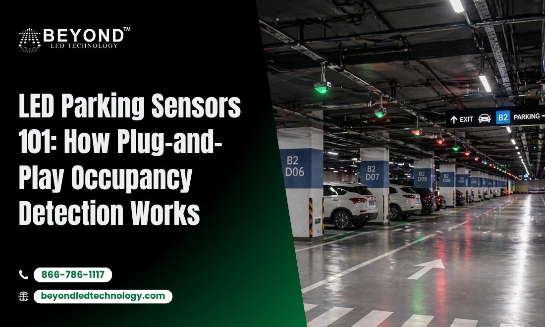 LED Parking Sensors 101: How Plug-and-Play Occupancy Detection Works