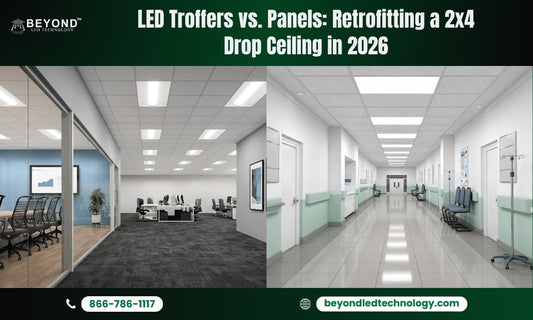 LED Troffers vs. Panels: Retrofitting a 2x4 Drop Ceiling in 2026
