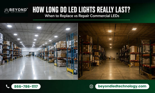 How Long Do LED Lights Really Last? When to Replace vs Repair Commercial LEDs
