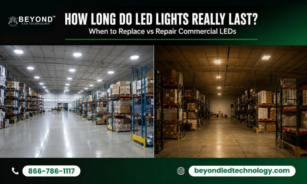 How Long Do LED Lights Really Last? When to Replace vs Repair Commercial LEDs