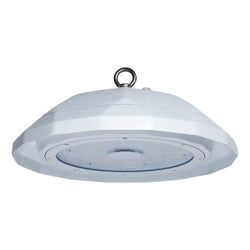 LENA | NSF LED UFO High Bay | 200 Watt | 30000 Lumens | 5000K | 120-277Vac | O-Hook Mount | Glass Lens | White Housing | IP69 | UL & DLC Listed