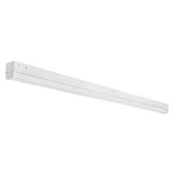 BROOKS | LED Linkable Strip Fixture | Adj Watt 40W/60/80W | 10400 Lumens | Adj CCT 3500K-4K-5K | 120-277V | Built-In 8W Emergency Battery Backup | 8ft | Frosted Lens | UL & DLC Listed