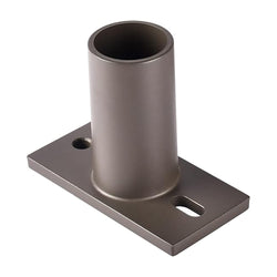 Tenon Adapter | 2-3/8" O.D Round Horizontal Wall Mount Tenon Bracket | Bronze Housing