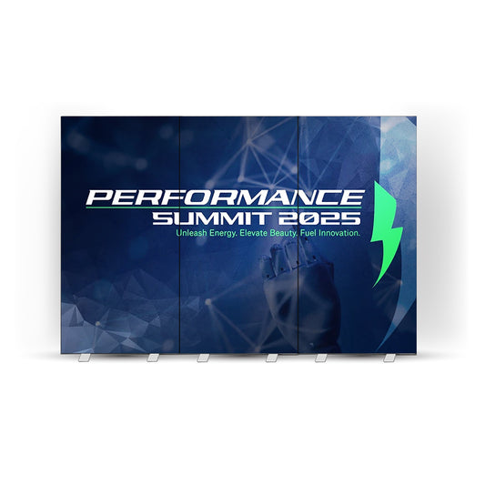 Beyond Light Box | 3 Double-Sided (Graphic Package) | Foldable Magnetic Frame Design | Built-In LEDs | 9.9ft x 7.87ft Display | 3.15 inch Wide | Adapter 1 PC 120W