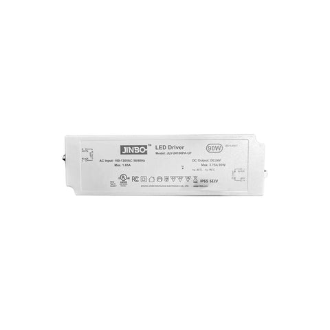 JINBO | LED Power Supply | 90 Watt | 24 Volt DC | IP65 | JLV-24060PA-U3 | 100V-130Vac | UL Listed