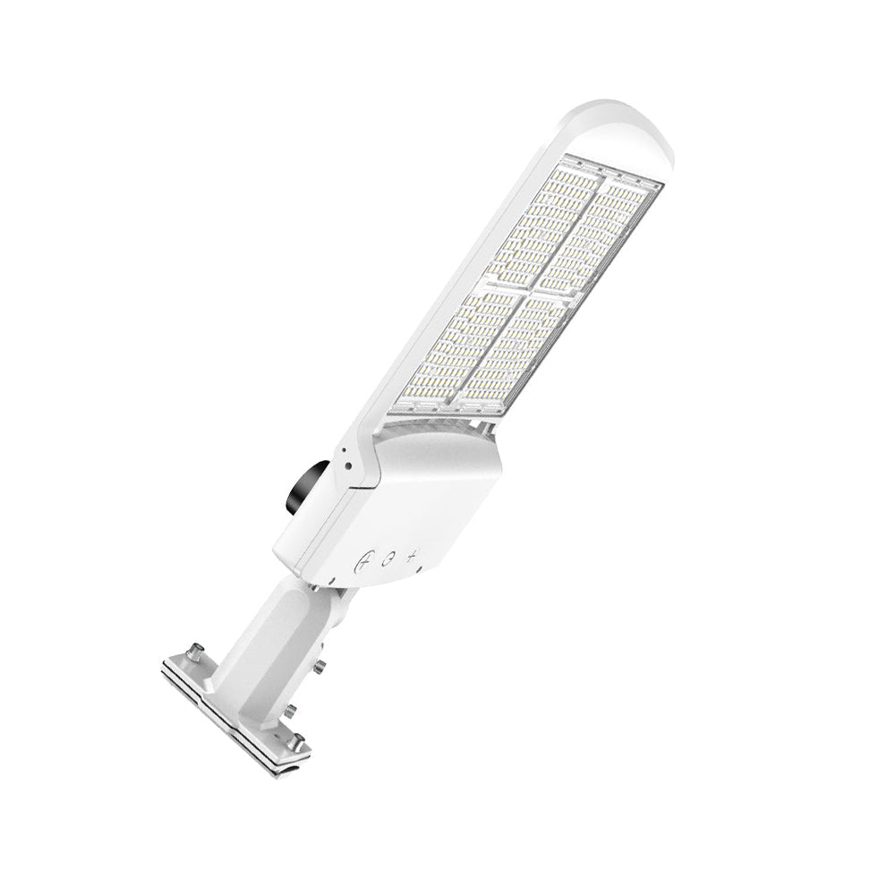 ZOHO 6th Gen | LED Area Light | Adj Wattage 200W/240W/300W | 48000 Lumens | Adj CCT 4000K/5000K/5700K | 120V-277V | Universal Bracket | White Housing | IP65 | UL & DLC Listed