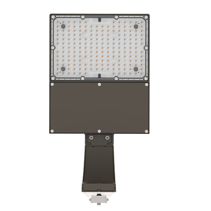 i9 3rd Gen | LED Area Light | 150 Watt | 20770 Lumens | 5000K | 120-277Vac | Straight Arm | Bronze Housing | IP65 | UL & DLC Listed