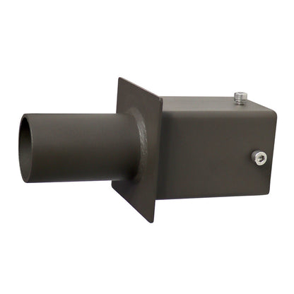 Square Pole Mount | 2-3/8” O.D Tenon | 4” Pole Square Adaptor | Tenon Mount | Bronze Housing