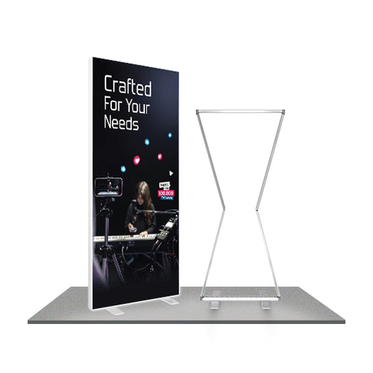 Beyond Light Box | Double-Sided (Graphic Package) | Foldable Magnetic Frame Design | Built-In LEDs | 3.3ft x 7.87ft Display | 3.15 inch Wide | Adapter 1 PC 120W