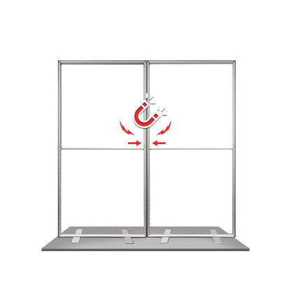 Beyond Light Box | 3 Double-Sided (Graphic Package) | Foldable Magnetic Frame Design | Built-In LEDs | 9.9ft x 7.87ft Display | 3.15 inch Wide | Adapter 1 PC 120W