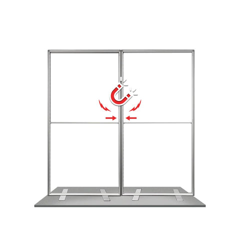 Beyond Light Box | 3 Double-Sided (Graphic Package) | Foldable Magnetic Frame Design | Built-In LEDs | 9.9ft x 7.87ft Display | 3.15 inch Wide | Adapter 1 PC 120W