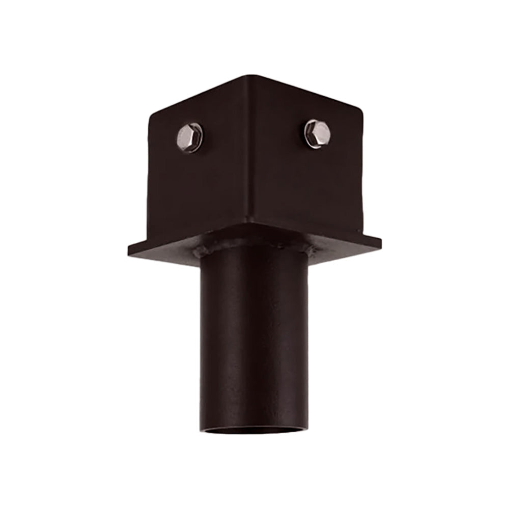 Single Square Vertical Tenon | 4” Square Bracket | Bronze Housing