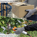 12 Pairs Large Grey & Black Nitrile-Coated Grip Work Gloves