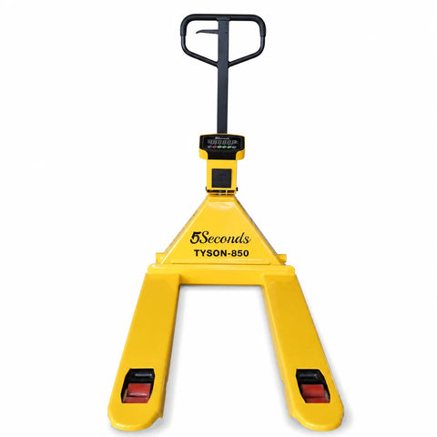 Tyson 850 Pallet Jack, Built-in Digital Scale & Printer, PU Wheels | 6600 Lbs