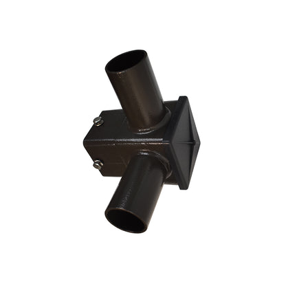 Tenon Adapter | 4" Square Bracket | 2 Horizontal 90° Tenons | Bronze Housing