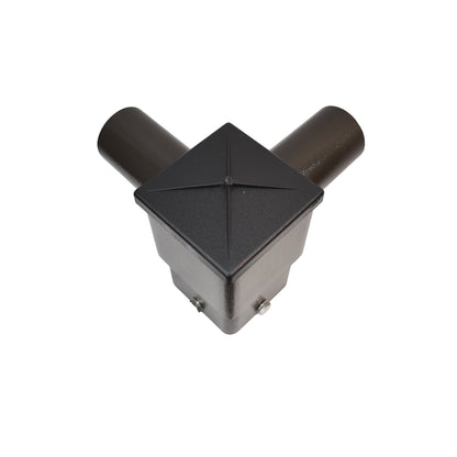 Tenon Adapter | 4" Square Bracket | 2 Horizontal 90° Tenons | Bronze Housing