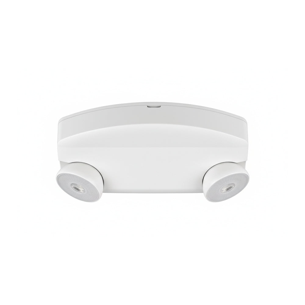 H1 | Dual Head LED Emergency Light | 2 Watt | 200 Lumens | 6000K | White | 120-277V | 3.6V 1000mAh Battery | UL Listed