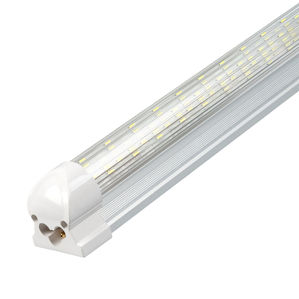 YONAH | LED Linkable Integrated Tube | 30 Watt | 4200 Lumens | 6500K | 100V-277V | 4'| Striped Lens | ETL Listed | Pack of 4