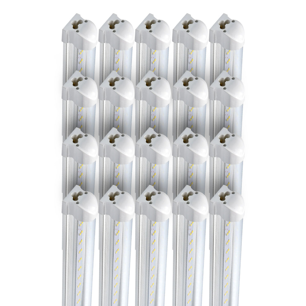 YONAH | LED Linkable Integrated Tube | 60 Watt | 8400 Lumens | 6500K | 100V-277V | 8ft | Clear Lens | ETL Listed | Pack of 20 - Beyond LED Technology